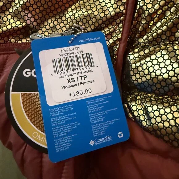 NWT *Columbia* Joy Peak Mid Hooded Parka | Beetroot Red | XS | Omni Heat Warmth - Picture 11 of 12
